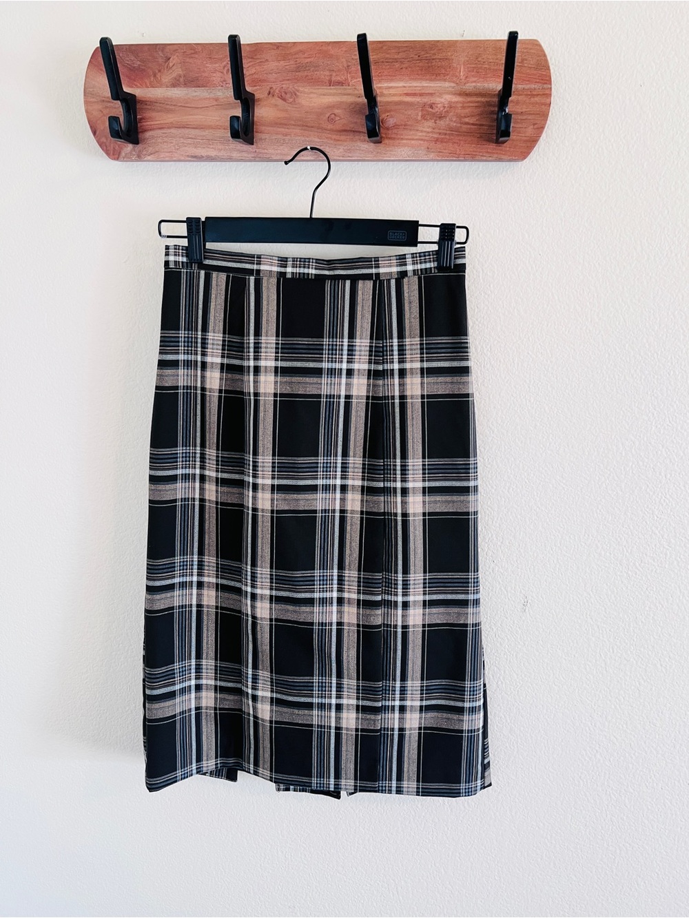 Isaac Mizrahi for Target Plaid Pencil Kick Pleat Midi Skirt Size 2